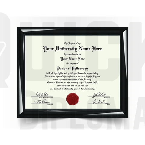 replacement doctor phd college university diploma degree certificate