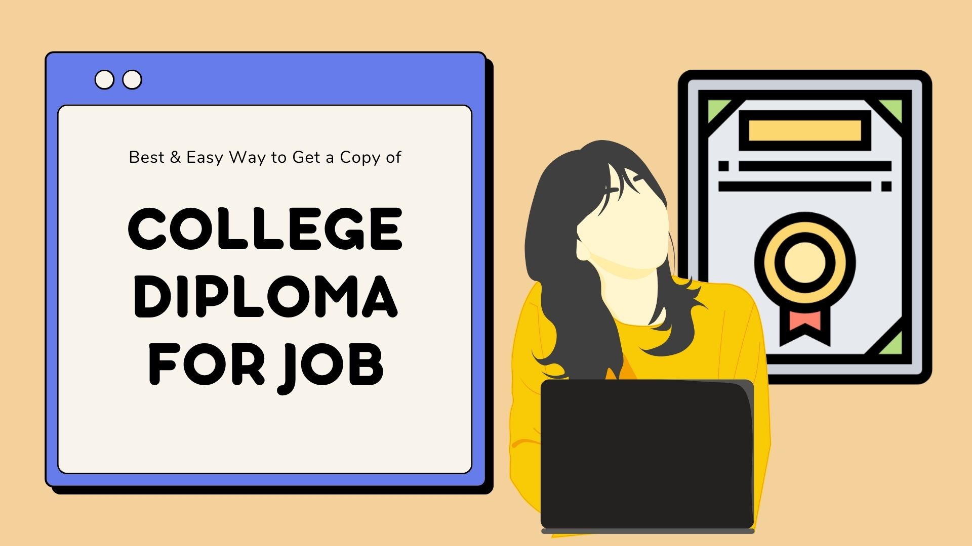 Copy of college diploma for job
