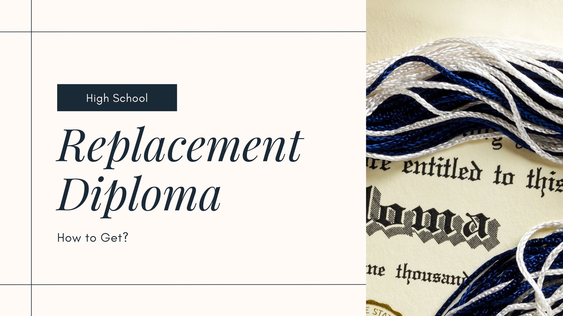 How to get a replacement diploma from high school