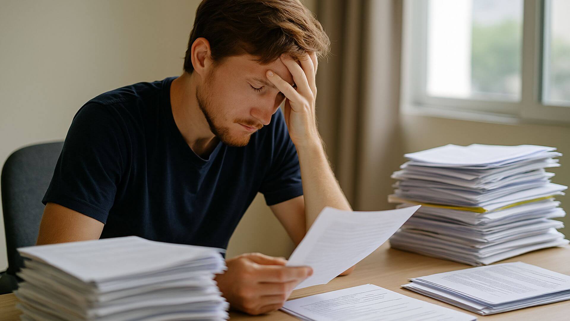 How long does it take to get a replacement diploma or degree in Australia? 2 Australian student overwhelmed with paperwork while applying for a replacement diploma
