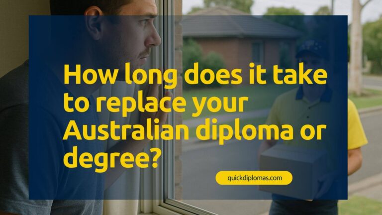 australian graduate waiting on replacement diploma or degree