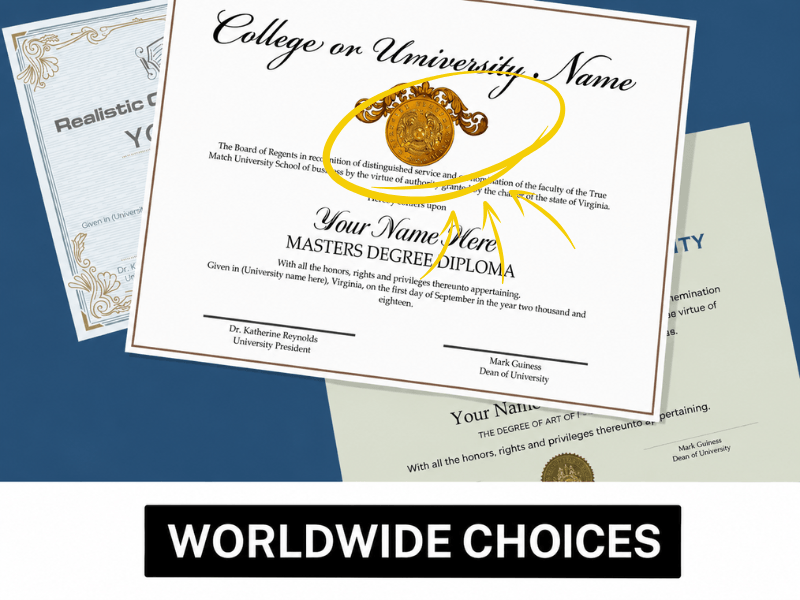 college diplomas and transcripts