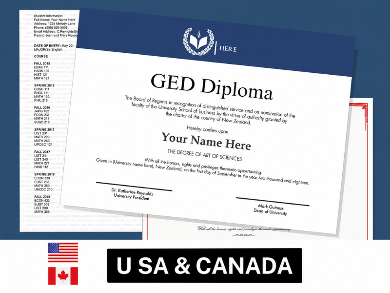 ged diplomas and transcripts
