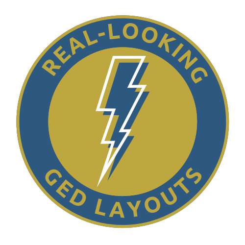 real-looking ged document layouts