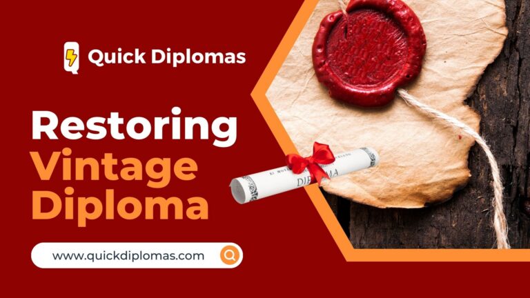 Thinking of Restoring Vintage Diplomas? We Got your Back! 1 main image