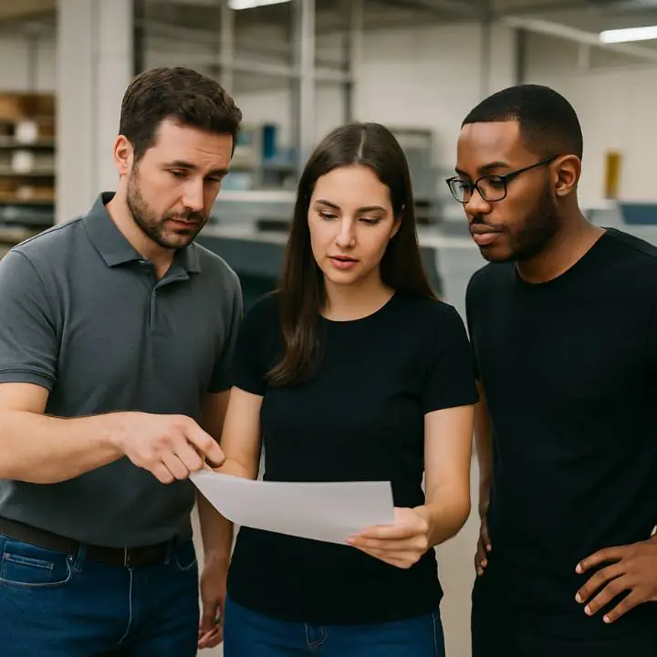 Staff reviewing a custom UK college and university documents from Quick Diplomas