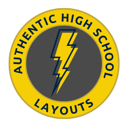 Features real-looking high school layouts