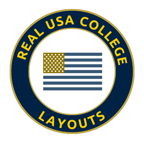 College University Diploma Match, USA feaures real USA college layouts real USA college layouts